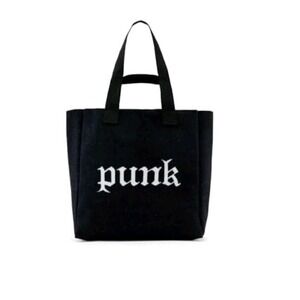 ALLSAINTS IZZY PUNK EAST/WEST TOTE BLACK NWT